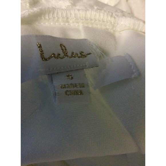 LULU'S Sm Precious Promise White Satin Embroidered Lace Mermaid Maxi Dress NWOT - Picture 10 of 10